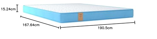 Image of Springwel Easy PureOrtho Balance Pro 6 inch Queen Size Mattress | 3 Zone Orthopedic Layer |Biorytmic Knitted Premium Fabric | Pure Orthopedic Mattresses| Anti Skid Fabric (Size- 75x66x6 inches)