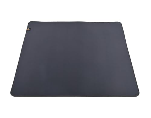 Image of D-Glow JIN Skin-Friendly Smooth Glide Cloth Gaming Mouse Pad with 2.5mm Stitched Edges, 490 x 420 x 3.8mm Anti-Slip Cloth Pad, Durable Polyurethane Base Gaming Mousepad for Gaming and Office (Grey)