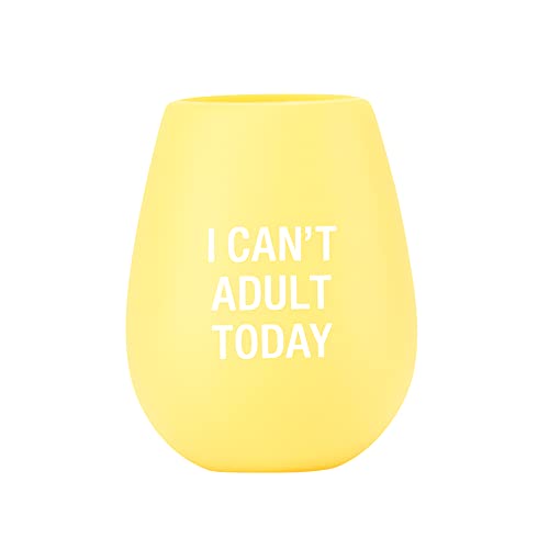 About Face Designs Hilarious Say What Collection - Silicone Wine Cup, 12.5-Ounce, Adult Today