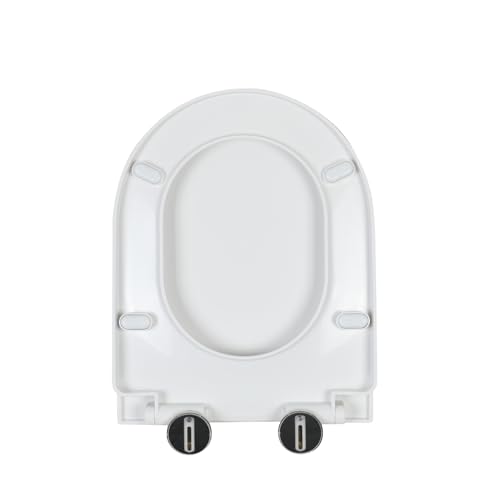 Abattant WC forme en D rigide avec fixation supérieure
