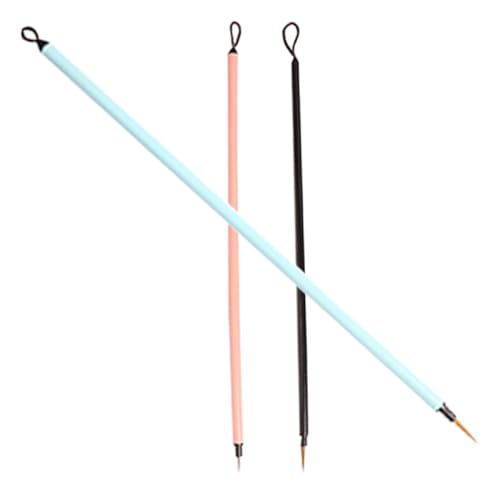OSALADI 3 Fine Tip Hook Pen Watercolor Paint Brush Calligraphy Tool Detailing Line Art Brush Set