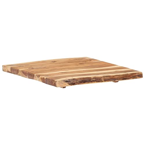 Tableros de mesa de madera maciza de acacia duradera, 58 x 50-60 pulgadas 8