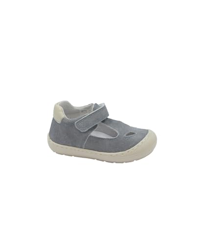 Sandales Premiers Pas BALOCCHI Buggy Bleu Jeans en Cuir pour Enfant