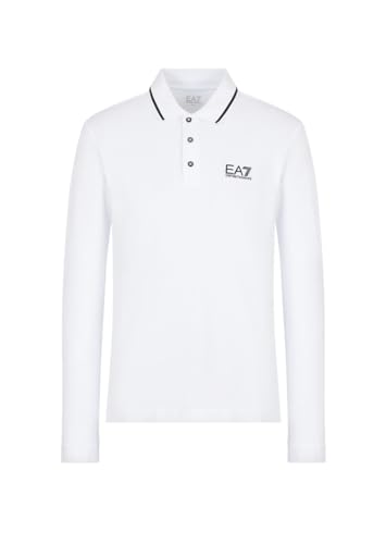 Polo Emporio Armani EA7 Noir Respirant pour Homme Actif