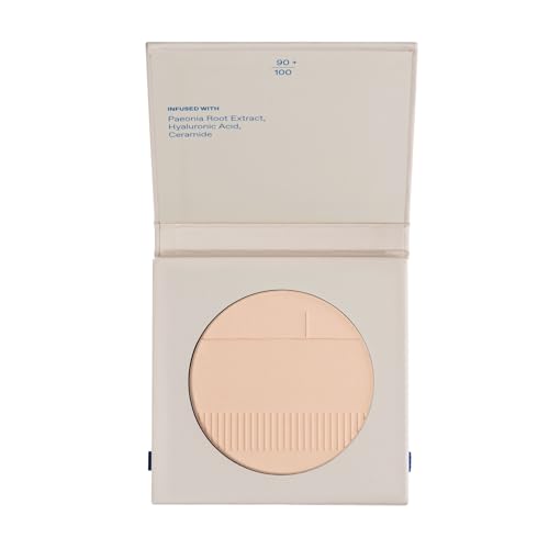 KORRES Natural Finish Face Powder Light 01 - Polvo compacto sedoso y delicado para un cutis natural, sin efecto máscara, vegano, 8 g