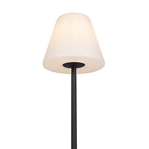 QAZQA virginia fl - Lampadaire - 1 lumière - Ø 280 mm - Noir - Moderne - éclairage extérieur