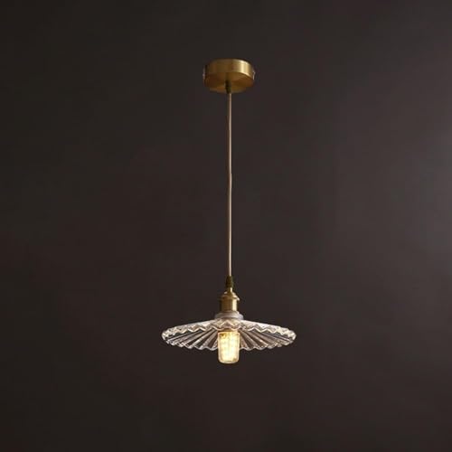 Lampe suspendue nordique en verre plissé pour un salon intérieur chaleureux et cosy