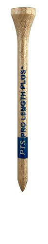 Pride Sports Professional Tee System Natural Pro Length 3-1/4" Golf Tee 75-Pack - Pride Tees