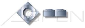 (300 pcs) 3/4"-10, Square Nuts, Steel, Zinc Plated