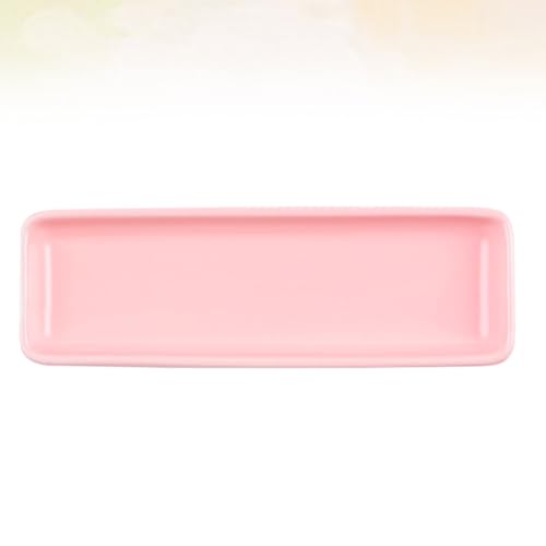 Plato Cerámico Rectangular Rosa para Sushi miniatura 7