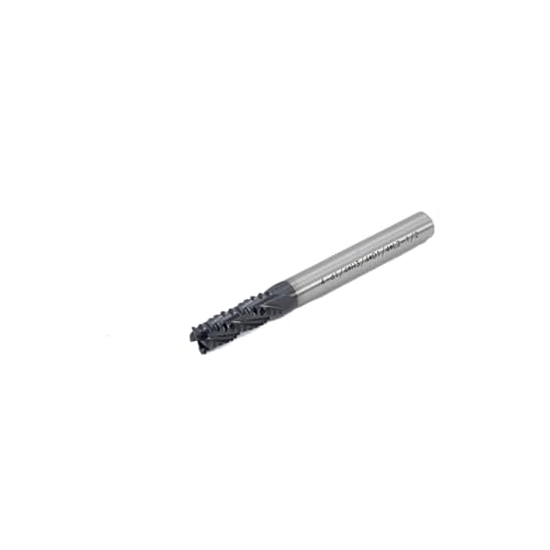 Image of Roughing End Mill JESTUOUS HSS Square Nose 4 Flute Fine Tooth Bit 1 /4 inch Shank Dia. 3 /4 inch Flute Length for Milling Metal Steels,1 Piece
