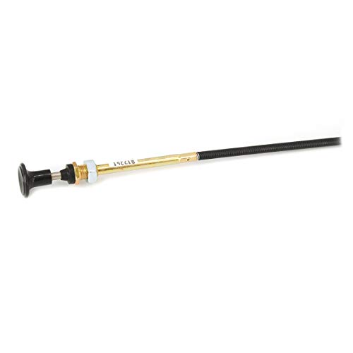 Grasshopper Mower Mechanical Choke Cable, for Carburetors of Grasshopper FrontMount and MidMount Models, Restricts Air Flow for Enriched Fuel-Air Mixture, Genuine Replacement Part, OEM 142218