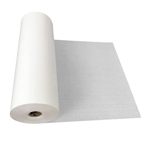 Papel de arroz grueso para pintura y caligrafía, papel Xuan crudo blanco grueso, ideal para pintar y crear caligrafía, tamaño 40 x 25 m