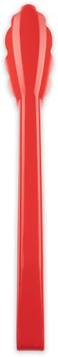 Carlisle FoodService Products Carly Salad Tong, 12" Utility Tong, Red, 1 Pack