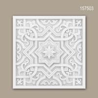 Placa de techo Profhome 157503 de poliuretano 29x29 cm blanco 2