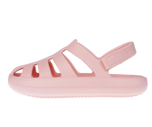 Image of Foamwalk Girl's EVA Slides Fisherman, Buckle Clogs Kids Cloud Slides - Slip On Sandals for Girls Toddler /Little Kid /Big Kid