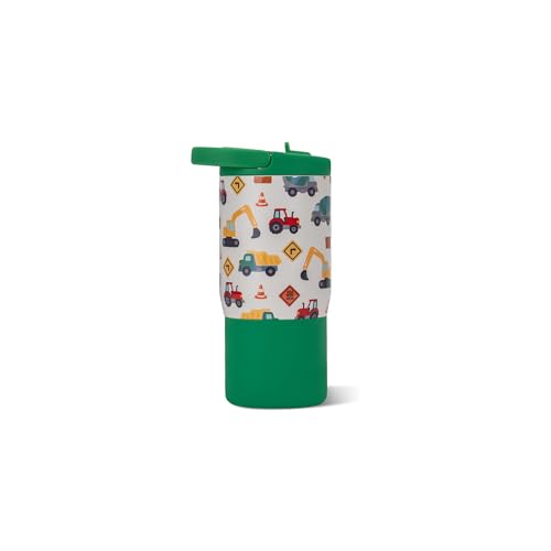 Image of HydroJug Sport 14 oz Insulated Kids Water Bottle with Straw, Under Construction