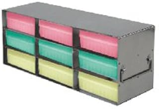 Crystal - BioExcell 3x2 Upright Freezer Racks Rack for 100-C ell Hinged Top plas Storage Boxes, EA1