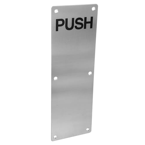 IWOWHERO Stainless Steel Door Push Plate for Interior Doors Durable and Wear Resistant Easy Operation for Fire Exit and Warehouse Use