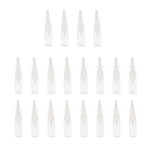 predolo 20 Peças Frascos de Líquido Cosmético Nasal Transparente Recarregável Portátil Frascos de Né