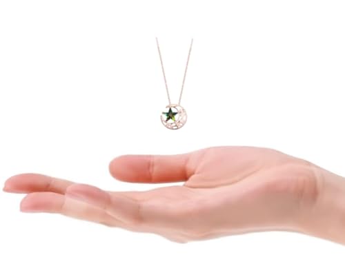 Collana 'Mezza Luna e Stella', decorata con