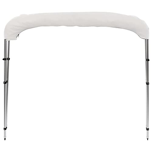Bimini pour bateau blanc contre la chaleur | Taud de soleil 3 arceaux 183x160cm