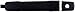 Dorman 97302 Exterior Tailgate Handle for Select Nissan Models, Black