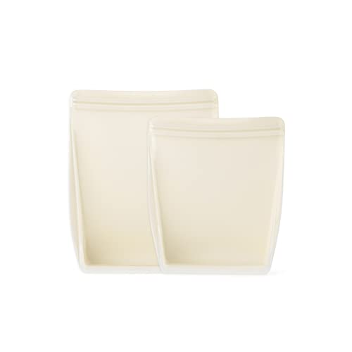 W&P Porter Silicone Reusable Storage Bags, Stand-Up Variety 2 Pac...
