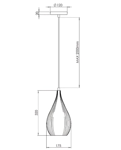 Suspension Lisa moutarde luminaire intérieur métal E27 design durable IP20