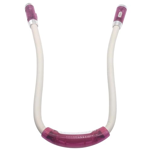 Image of LED Neck Reading Light, Book Light for Reading in Bed, 3 Adjustable Brightness, Flexible Soft Silicone Bendable Arms, Perfect for, Repairing, Book Lights for Reading at Night in Bed! (Pink)