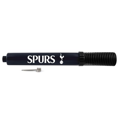 Hy-Pro Tottenham Hotspur - Bomba de inflado portátil de Doble acción con Licencia Oficial, también Adecuada para Rugby, Baloncesto, Netball, Ligera, con Aguja, para Todas Las Pelotas Deportivas