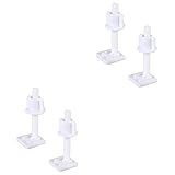 jojofuny Lot De 4 Vis Pour Abattant De Toilette Avec Écrous Et Rondelles Ajustement Universel Remplacement Facile Vis 27 X 27 Mm Boulons De Charnière De Style Aléatoire