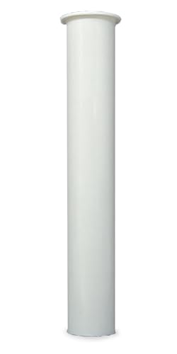 Tubo de cola para fregadero 1-1/4 pulg. x 8 pulg. plástico blanco