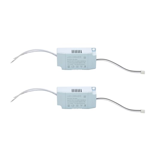 8-24W LED Driver Small Board with Terminal Plugs, Constant Current 300mA AC 85-265V Output 6-12V External Power Supply Rectifier Transformer for LED Ceiling Light