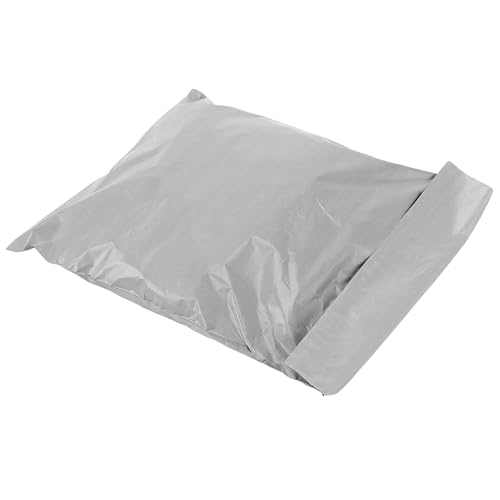SINJEUN 300 Stück Selbstklebende Versandtaschen, 3 Größen 25x35 / 34x46 / 38x51cm HDPE Blickdicht Versandbeutel mit Selbstklebung, Grau Verpackungsbeutel für Warensendung, Kleidung