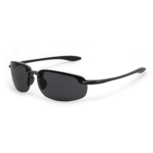 FEISEDY Sports Sunglasses for Men Women TR90 Rimless Frame for Running Fishing Driving B0349