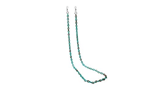 Sopaila Retro Tortoise Pattern Acrylic Eyeglass Chain Holder Necklace Sunglasses Strap Cords,Blue #TOP5
