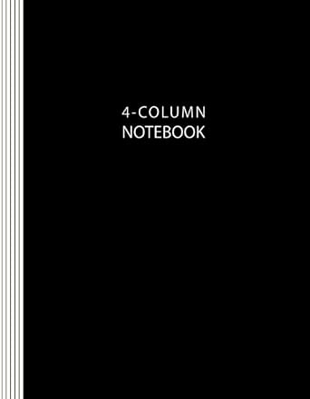 Amazon.com: 4-Column Notebook: 110 Lined Pages With 4 Column Template ...
