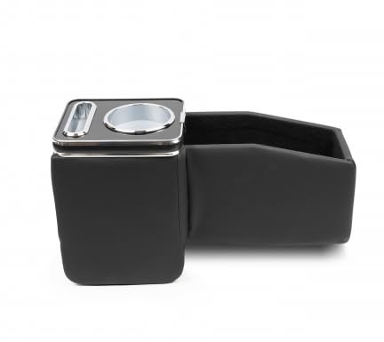 コンソールボックス スズキ エブリイワゴン DA17V/DA17W 専用 アームレスト付き 7色LED呼吸ランプ搭載 車内収納ボックス ドリンクホルダー＆スマホスタンド付き カスタムパーツ 取付簡単 車中泊/夜間ドライブ対応