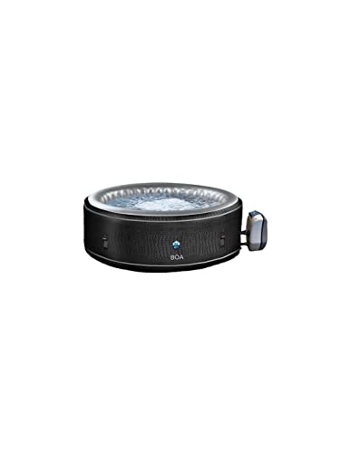 NetSPA SP-BOA155B aufblasbarer Whirlpool für 5-6 Personen, 195 x 70 cm, mit Krokodil-Effekt - Struktur Schaumstoff 8 cm - Volumen 800 l Cover