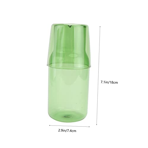 Set verde con taza y botella de vidrio 500 ml miniatura 2