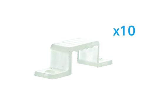 10 PZ Clip Fissaggio Rigido Passo 14X7 mm per
