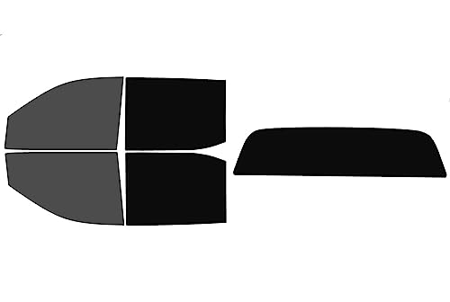 The Tint Effect Precut Window Tint Kit Compatible with Chevrolet Silverado 1500 Crew Cab (2019-2025) 4th Generation (30% Front / 5% Rear - Solid Rear) Automotive Film