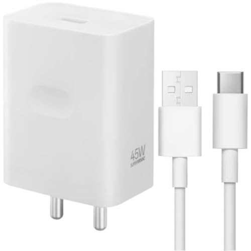 Image of Original Ultra Fast Charger 45W with USB Type C Cable Compatible for Oppoo | F27 Pro Plus | Reno10 5G | A59 5G (with Cable)