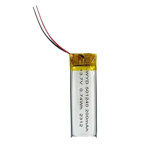 Evita apagones con la batería 501240 de 3,7V y 200 mAh de repuesto
