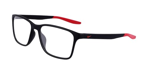 Nike Lunettes de Vue 7117 N homme noir et rouge 54-16-140