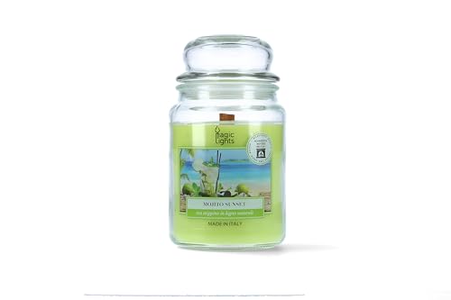 Magic Lights - Vela en tarro de 510 g de mojito con cera vegetal