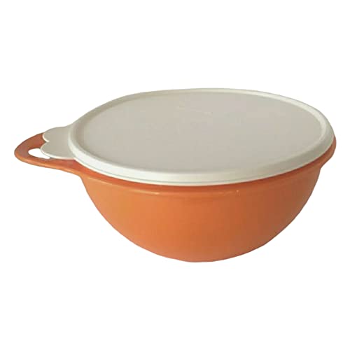 Tupperware Thatsa Bowl Jr 12 Cup Naranja con Sello Blanco miniatura 1