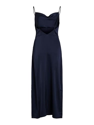 Vila Viravenna Strap Ankle Dress – Noos Vestito, Blazer Blu Marine, 44 Donna - 3