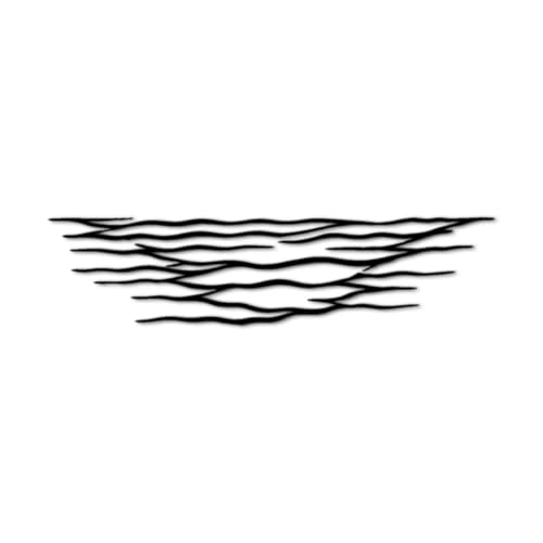 Abstract Ocean Waves Metal Wall Art Metal Outdoor Decor Metal
